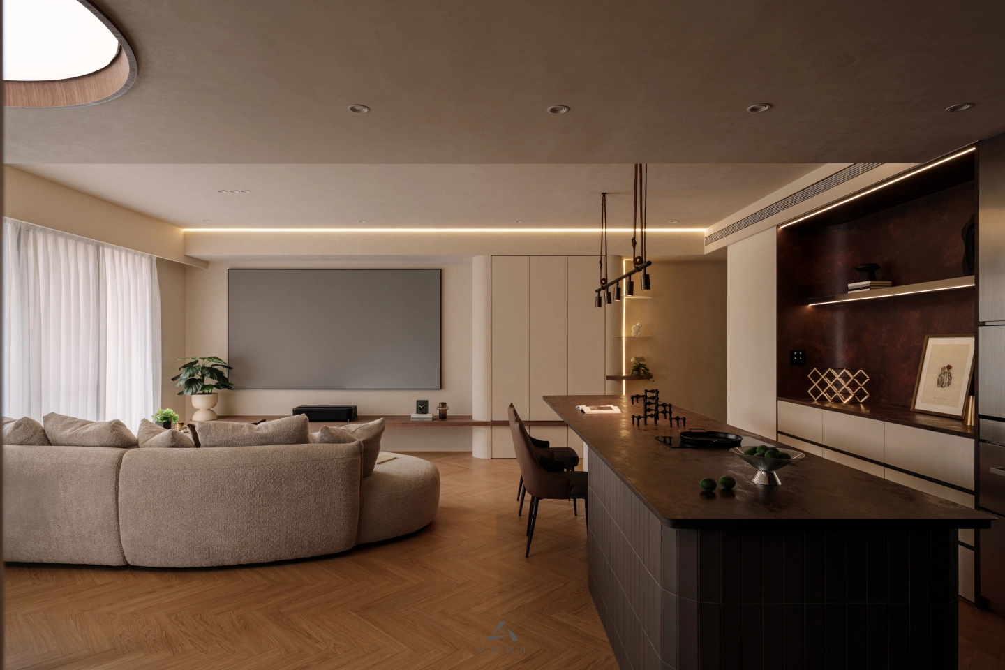 【大戶型空間設計】回遊式動線佈局